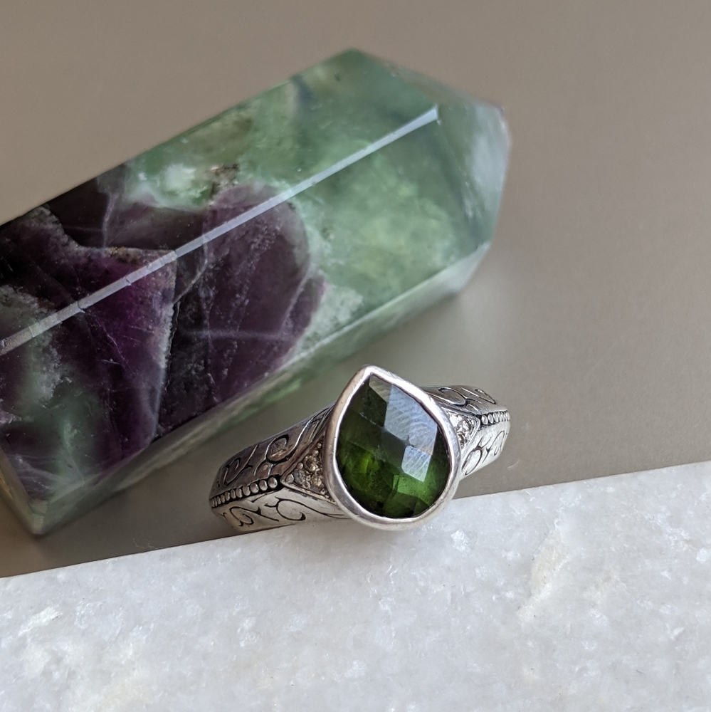 Scott Kay Green Tourmaline Ring